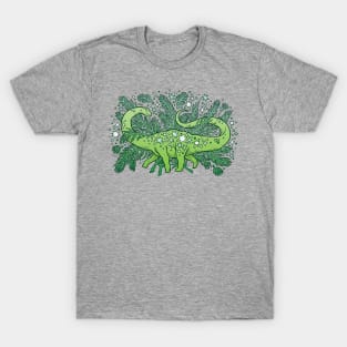 Evergreen Apatosaurus | Festive Dinosaur T-Shirt